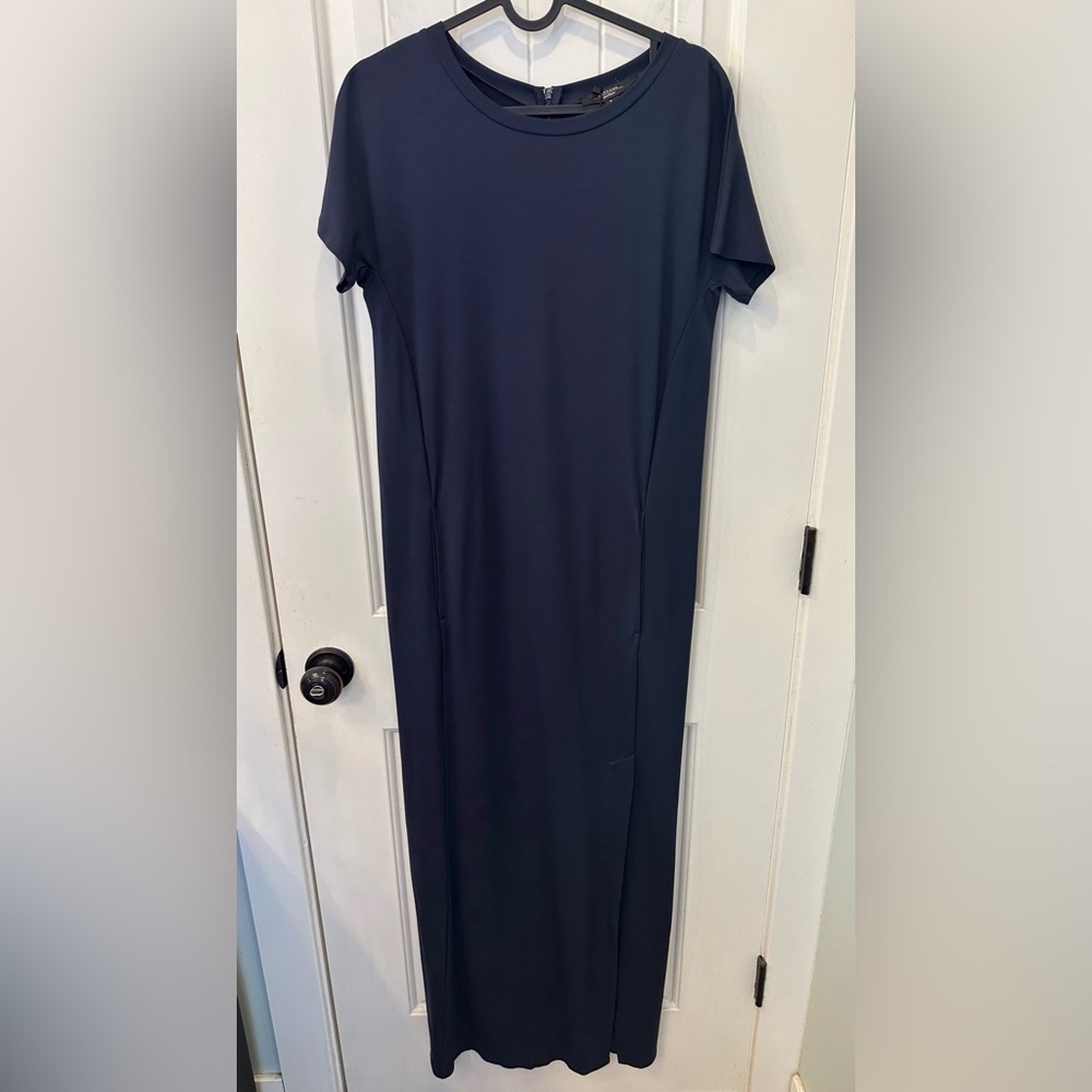 NWT Weekend MaxMara Navy Jersey Maxi Dress M